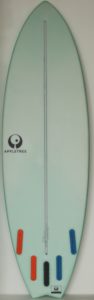 Appletree Elstar surfboard bottom turquoise