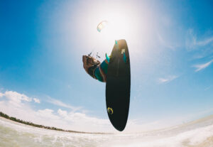 Klokhouse noseless, your most allround wave kitesurf board but in a smaller package