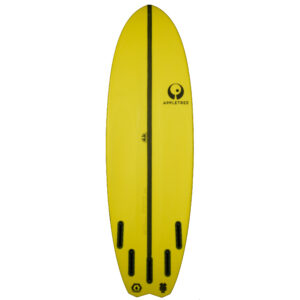 Appletree kiteboard, yellow Malus Domestica, bottom