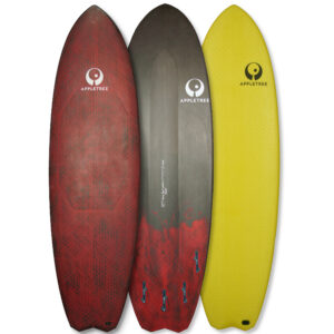 Appletree kiteboard, Malus Domestica, Hex-skin glass and carbon