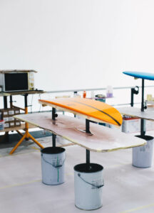 Appletree Surfboards, a clean shaping bay
