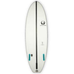 Appletree White Line kiteboard Klokhouse Noseless bottom