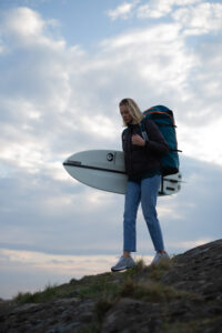 Johanna Catharina strapless kitesurfer with the Appletree Malus Domestica
