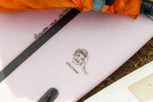 kite surfboard for lighter riders