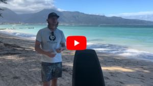 Downwind board shape for light wind winging