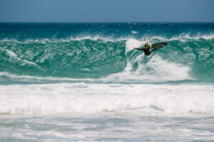 South Africa, strapless wave kiting